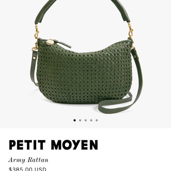 Clare V Army Rattan Petite Moyen Crossbody Bag - Picture 2 of 2